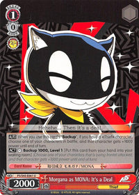 Morgana as MONA: It's a Deal (P5/S45-E061 U) [Persona 5] - POKÉ JEUX