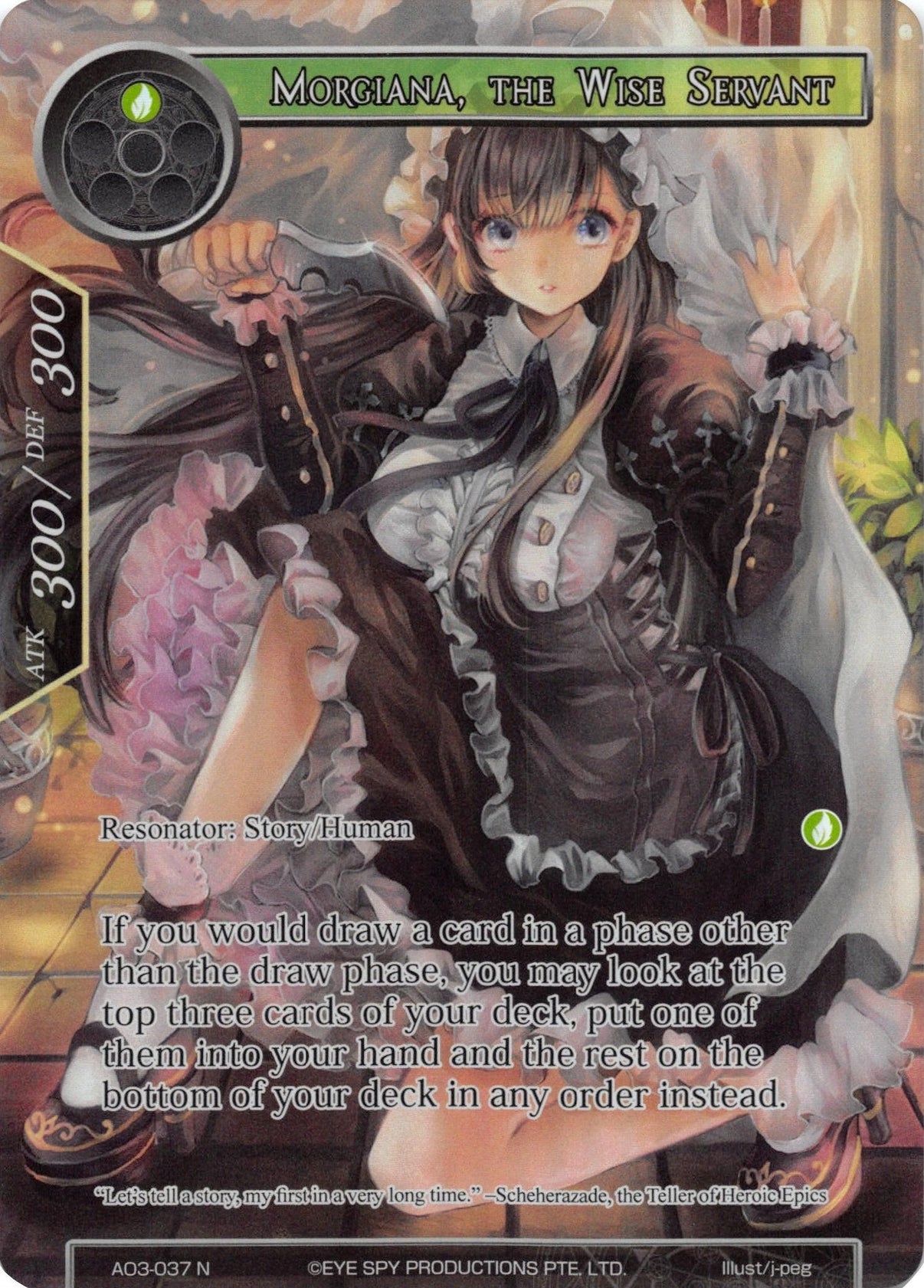 Morgiana, the Wise Servant (Full Art) (AO3-037) [Alice Origin III] - POKÉ JEUX