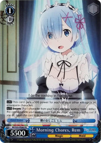 Morning Chores, Rem (RZ/S55-PE08 PR) (Promo) [Re:ZERO Vol.2] - POKÉ JEUX