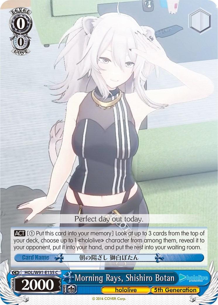 Morning Rays, Shishiro Botan (HOL/W91-E135 C) [hololive production] - POKÉ JEUX