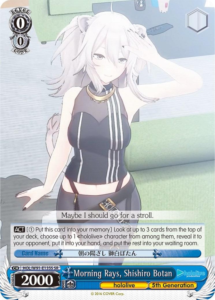 Morning Rays, Shishiro Botan (HOL/W91-E135S SR) [hololive production] - POKÉ JEUX