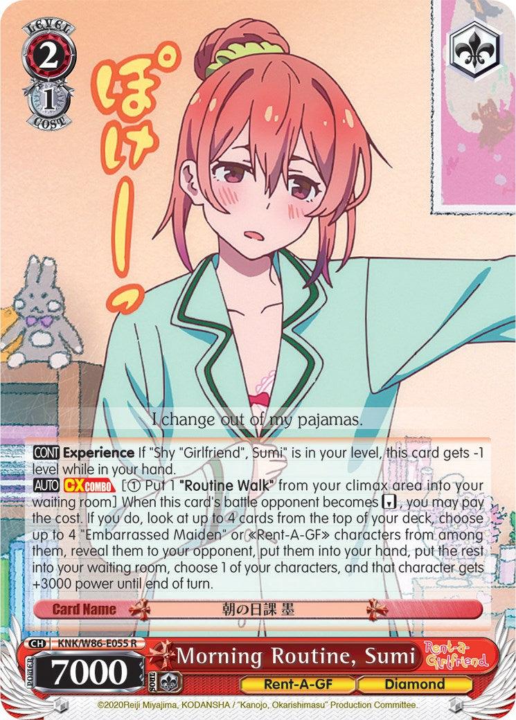 Morning Routine, Sumi (KNK/W86-E055 R) [Rent-A-Girlfriend] - POKÉ JEUX