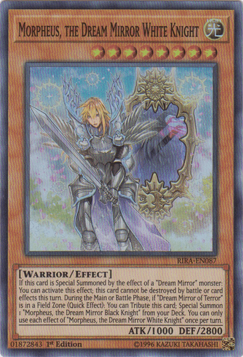 Morpheus, the Dream Mirror White Knight [RIRA-EN087] Super Rare - POKÉ JEUX