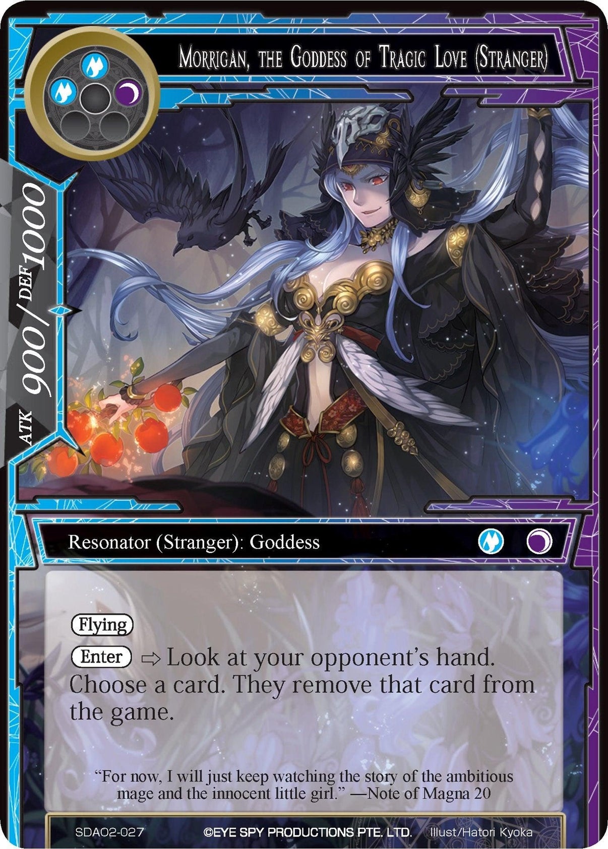 Morrigan, the Goddess of Tragic Love (Stranger) (SDAO2-027) [Alice Origin II Starter Deck] - POKÉ JEUX