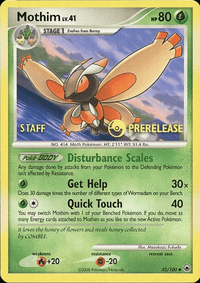 Mothim (42/100) (Staff Prerelease Promo) [Diamond & Pearl: Majestic Dawn] - POKÉ JEUX