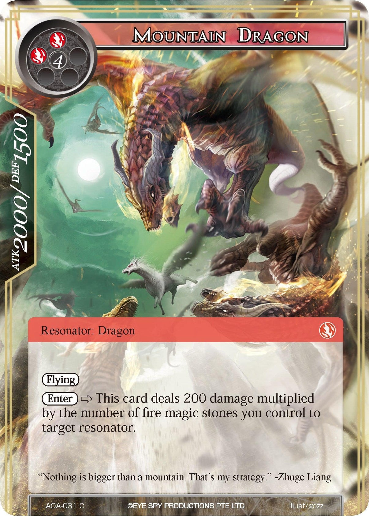 Mountain Dragon (AOA-031) [Awakening of the Ancients] - POKÉ JEUX