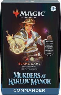 Murders at Karlov Manor - Commander Deck (Blame Game) - POKÉ JEUX