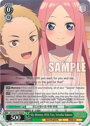 My Memory With You, Yotsuba Nakano (5HY/W101-E026 R) [The Quintessential Quintuplets Movie] - POKÉ JEUX