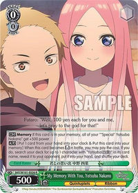My Memory With You, Yotsuba Nakano (5HY/W101-E026 R) [The Quintessential Quintuplets Movie] - POKÉ JEUX