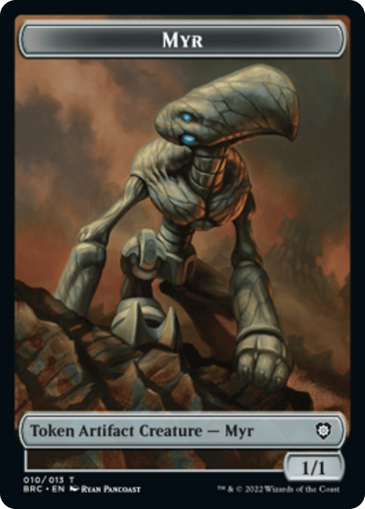 Myr // Powerstone Double-Sided Token [The Brothers' War Commander Tokens] - POKÉ JEUX