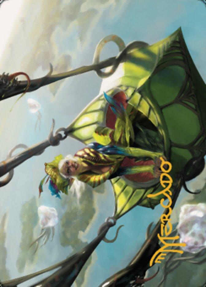 Nael, Avizoa Aeronaut Art Card (Gold-Stamped Signature) [Dominaria United Art Series] - POKÉ JEUX