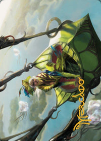 Nael, Avizoa Aeronaut Art Card (Gold-Stamped Signature) [Dominaria United Art Series] - POKÉ JEUX