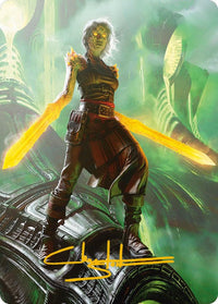 Nahiri, the Unforgiving Art Card (Gold-Stamped Signature) [Phyrexia: All Will Be One Art Series] - POKÉ JEUX