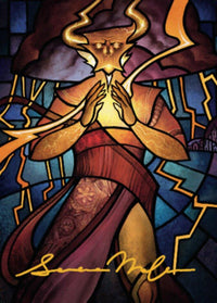 Najal, the Storm Runner Art Card (Gold-Stamped Signature) [Dominaria United Art Series] - POKÉ JEUX