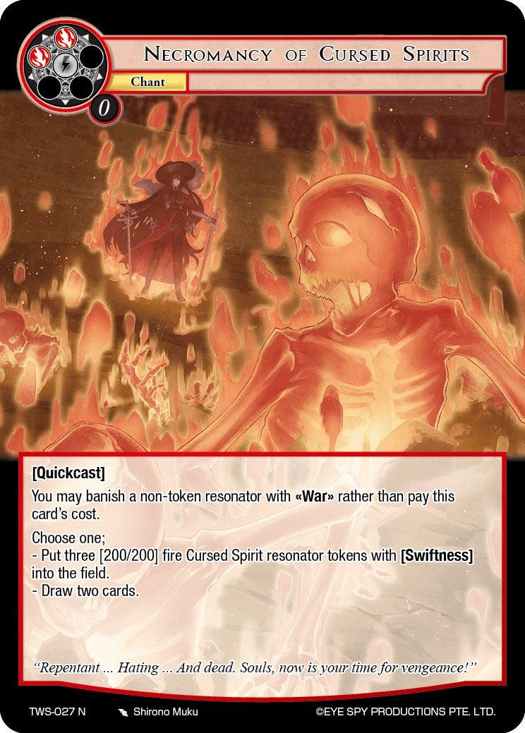 Necromancy of Cursed Spirits (TWS-027 N) [The War of the Suns] - POKÉ JEUX