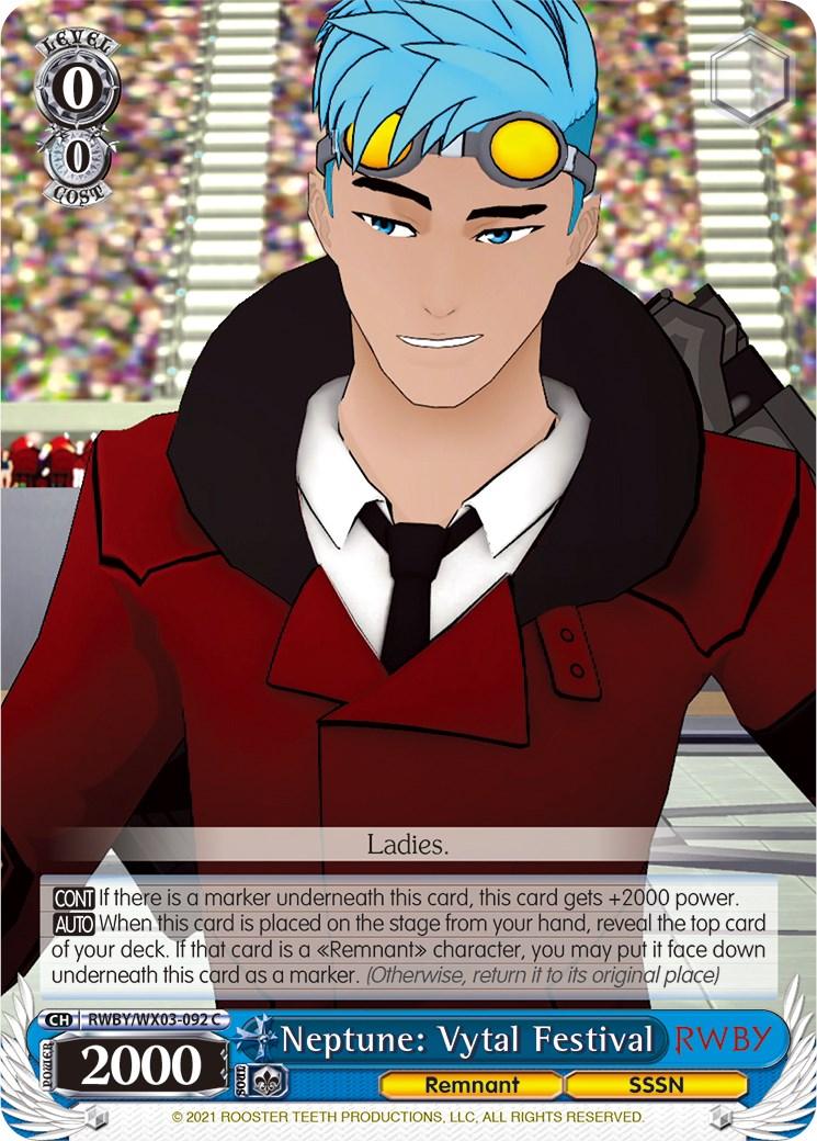 Neptune: Vytal Festival (RWBY/WX03-092 C) [RWBY] - POKÉ JEUX
