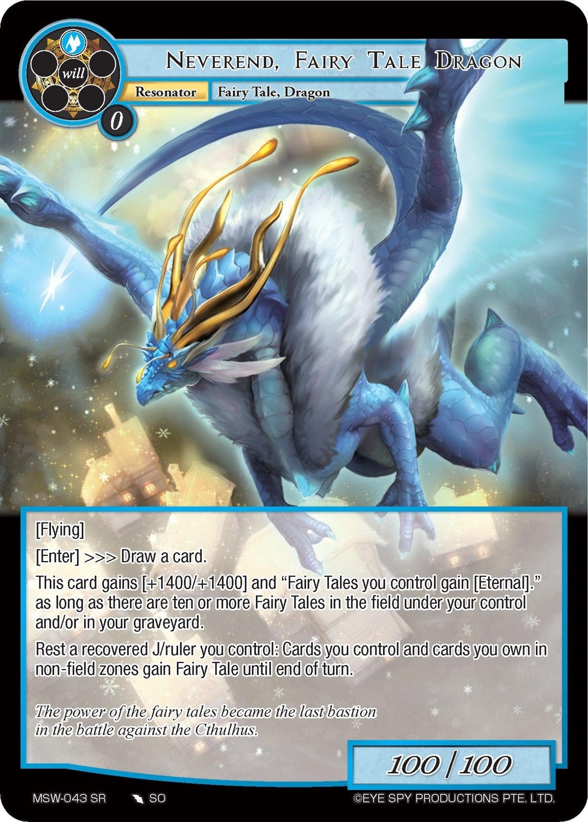 Neverend, Fairy Tale Dragon (MSW-043) [The Magic Stone War - Zero] - POKÉ JEUX