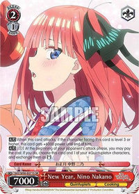 New Year, Nino Nakano (5HY/W90-E071S SR) [The Quintessential Quintuplets 2] - POKÉ JEUX