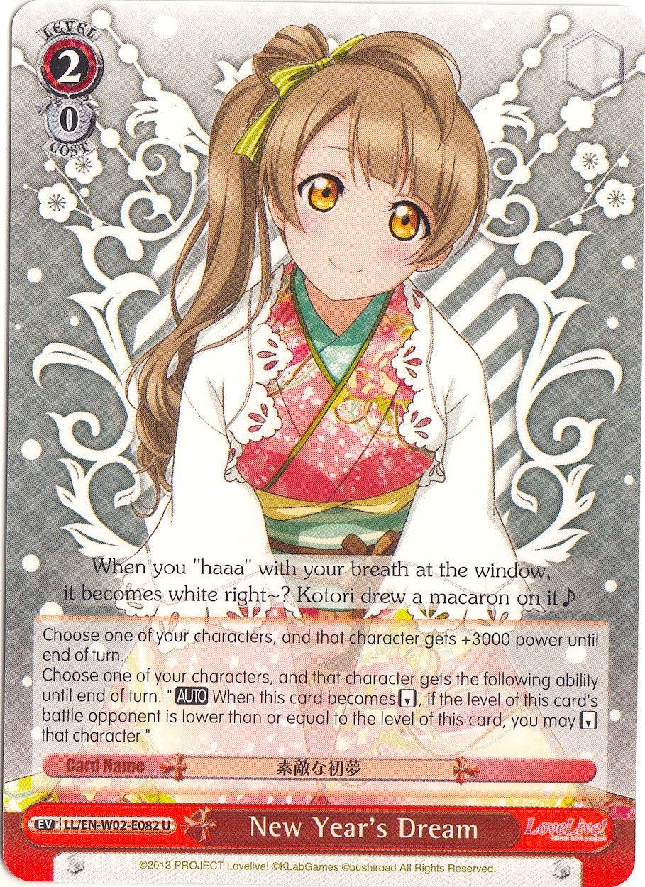 New Year's Dream (LL/EN-W02-E082 U) [Love Live! DX Vol.2] - POKÉ JEUX