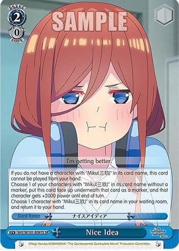 Nice Idea (5HY/W101-E097S SR) [The Quintessential Quintuplets Movie] - POKÉ JEUX