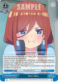 Nice Idea (5HY/W101-E097S SR) [The Quintessential Quintuplets Movie] - POKÉ JEUX