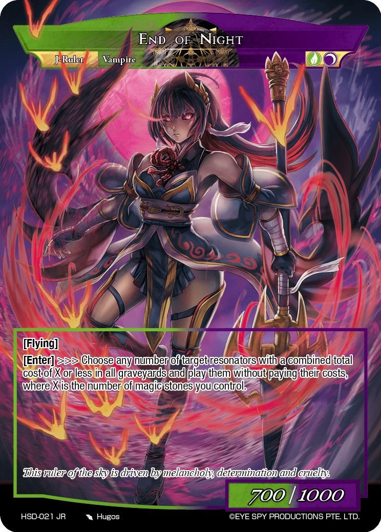 Night of the Legendary Vampire // End of Night (HSD-021 JR) [Starter Deck: Hero Cluster] - POKÉ JEUX