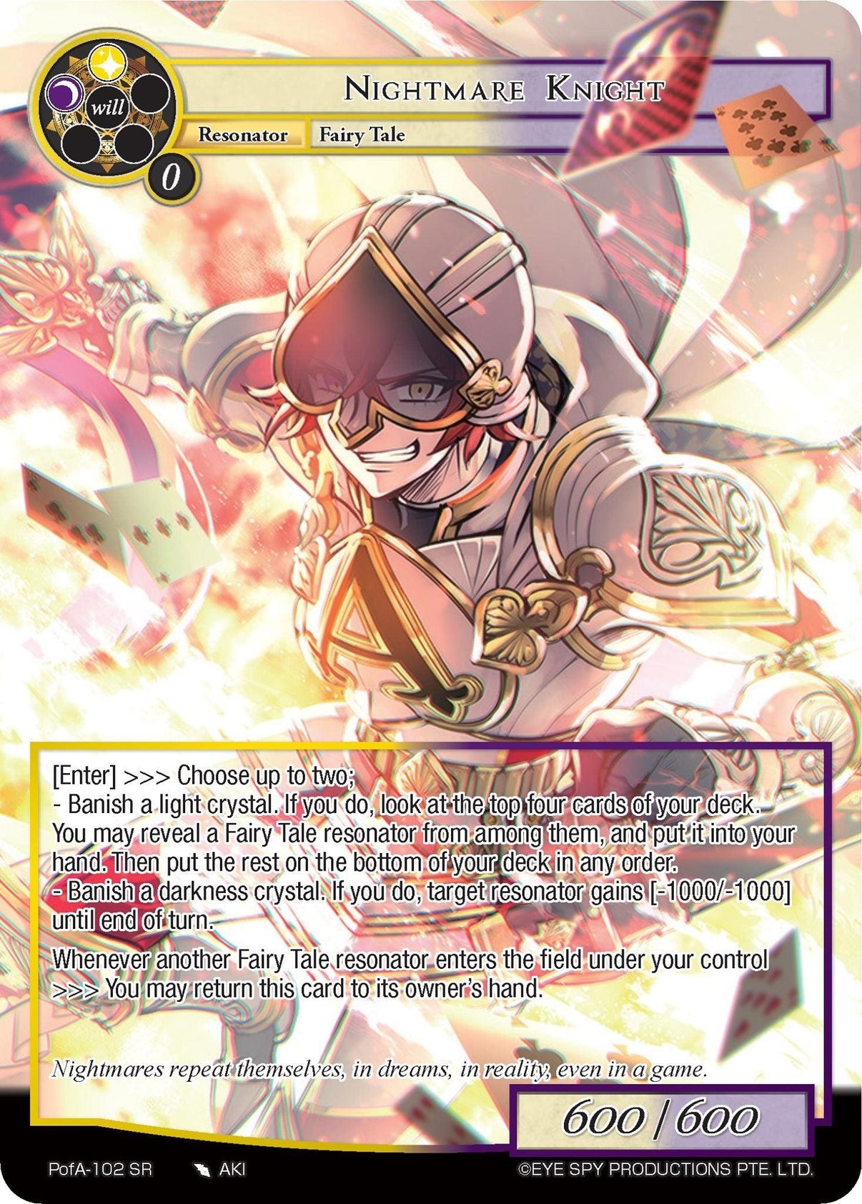 Nightmare Knight (Full Art) (PofA-102) [Alice Origin IV: Prologue of Attoractia] - POKÉ JEUX