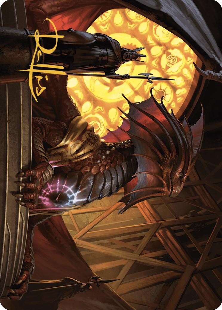 Niv-Mizzet, Guildpact Art Card (21/49) (Gold-Stamped Signature) [Murders at Karlov Manor Art Series] - POKÉ JEUX