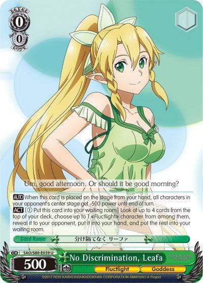 No Discrimination, Leafa (SAO/S80-E039 U) [Sword Art Online -Alicization- Vol.2] - POKÉ JEUX