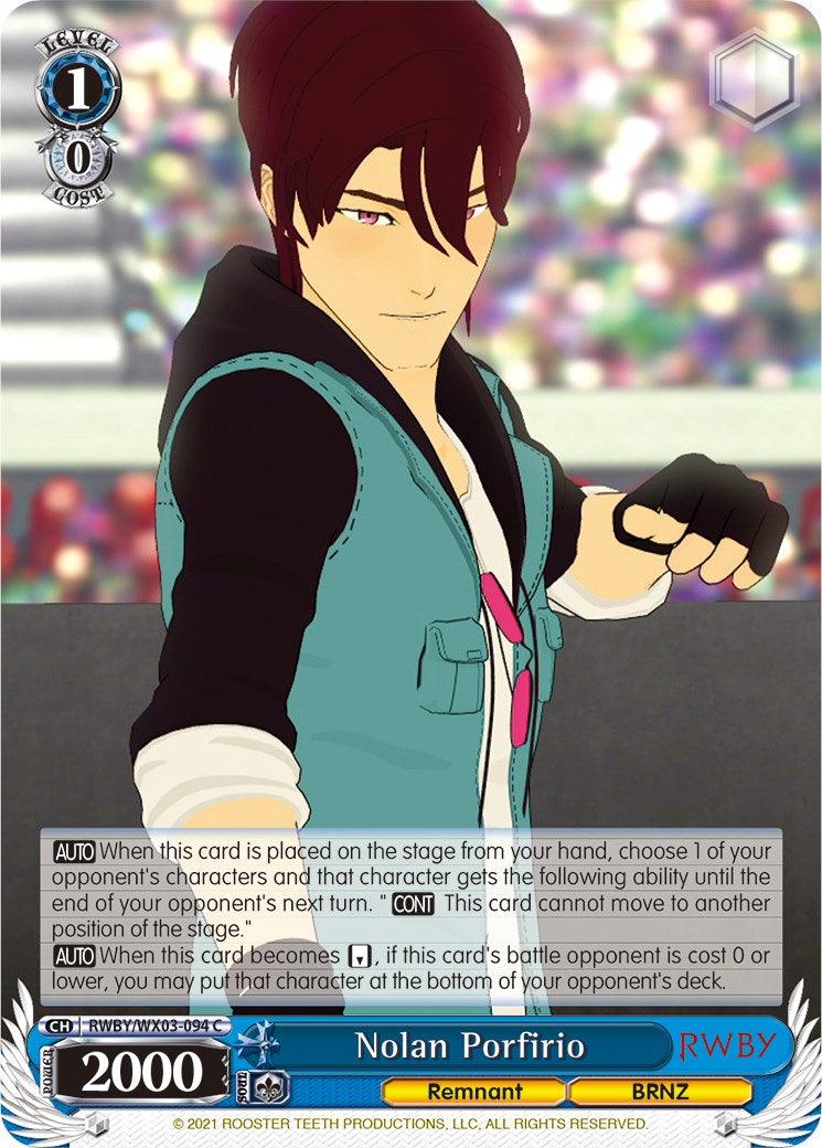 Nolan Porfirio (RWBY/WX03-094 C) [RWBY] - POKÉ JEUX