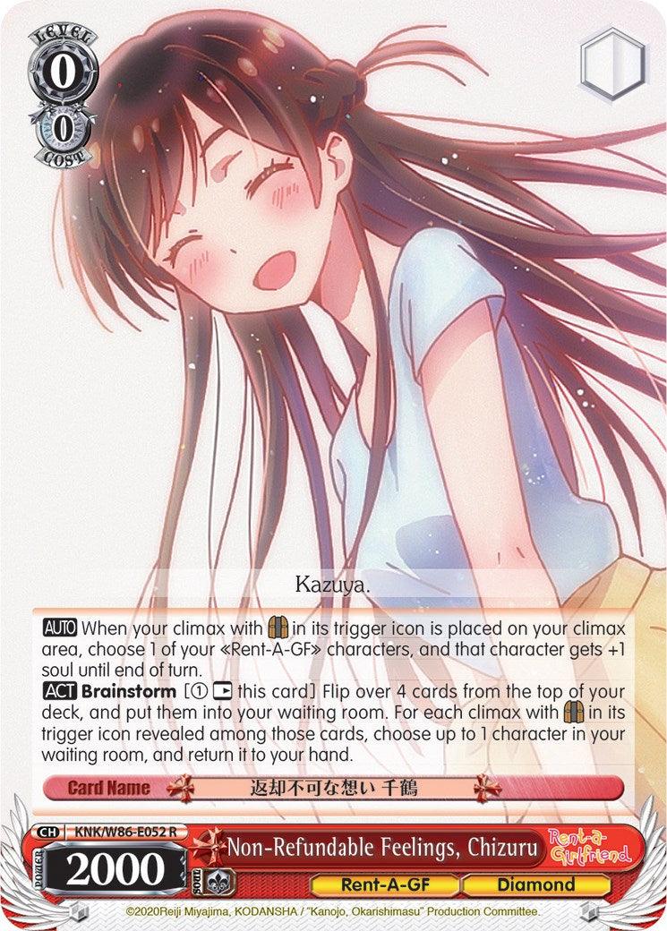 Non-Refundable Feelings, Chizuru (KNK/W86-E052 R) [Rent-A-Girlfriend] - POKÉ JEUX