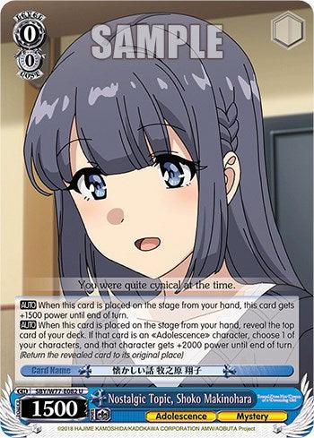 Nostalgic Topic, Shoko Makinohara [Rascal Does Not Dream of a Dreaming Girl] - POKÉ JEUX