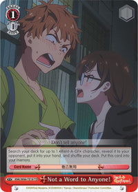 Not a Word to Anyone! (KNK/W86-TE18 TD) [Rent-A-Girlfriend] - POKÉ JEUX