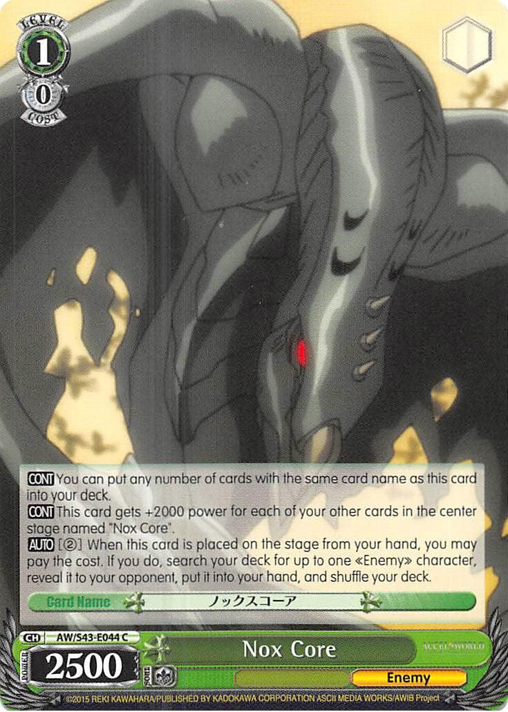 Nox Core (AW/S43-E044	C) [Accel World -Infinite Burst-] - POKÉ JEUX