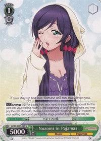 Nozomi in Pajamas (LL/EN-W01-063 U) [Love Live! DX] - POKÉ JEUX