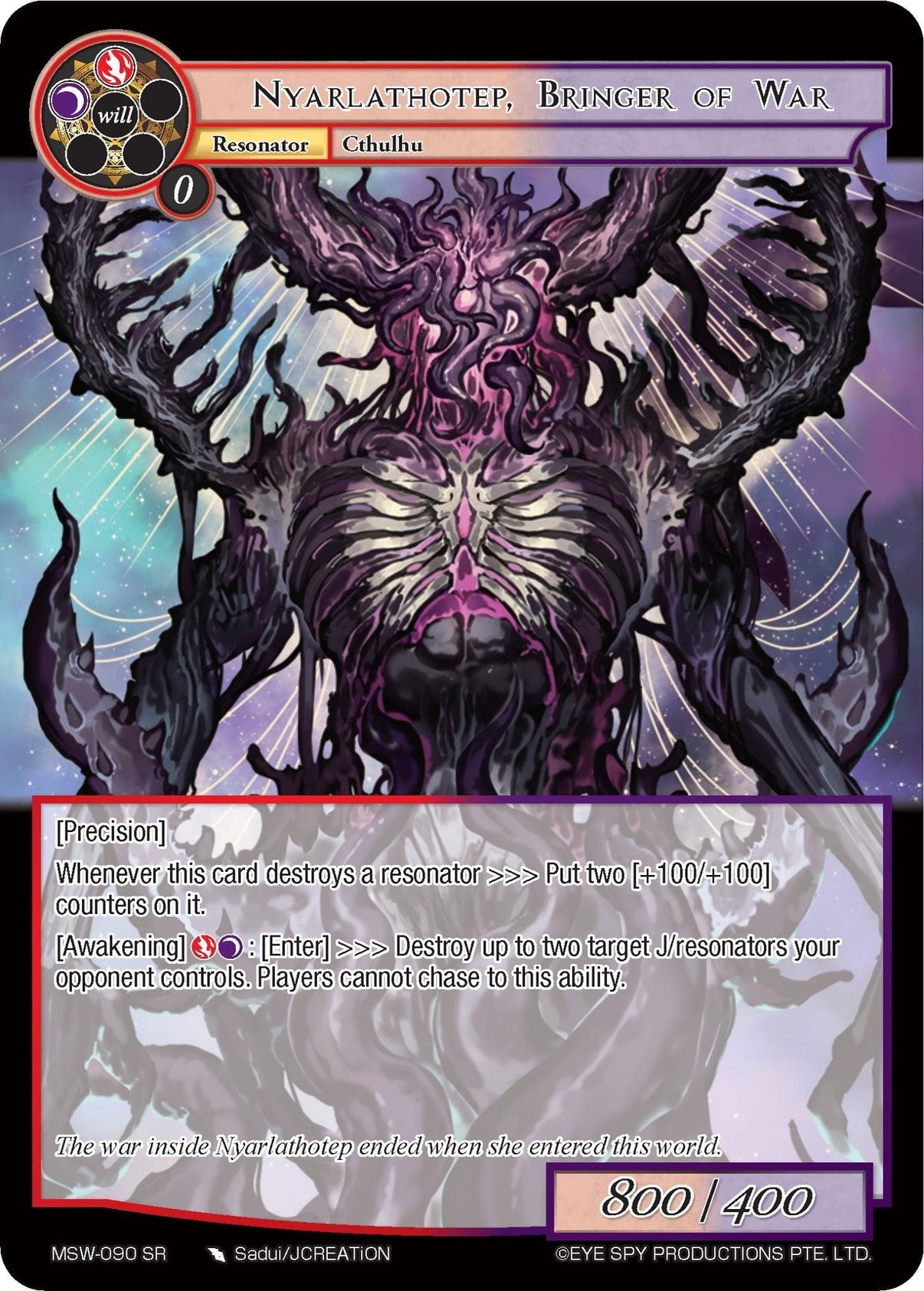 Nyarlathotep, Bringer of War (MSW-090) [The Magic Stone War - Zero] - POKÉ JEUX