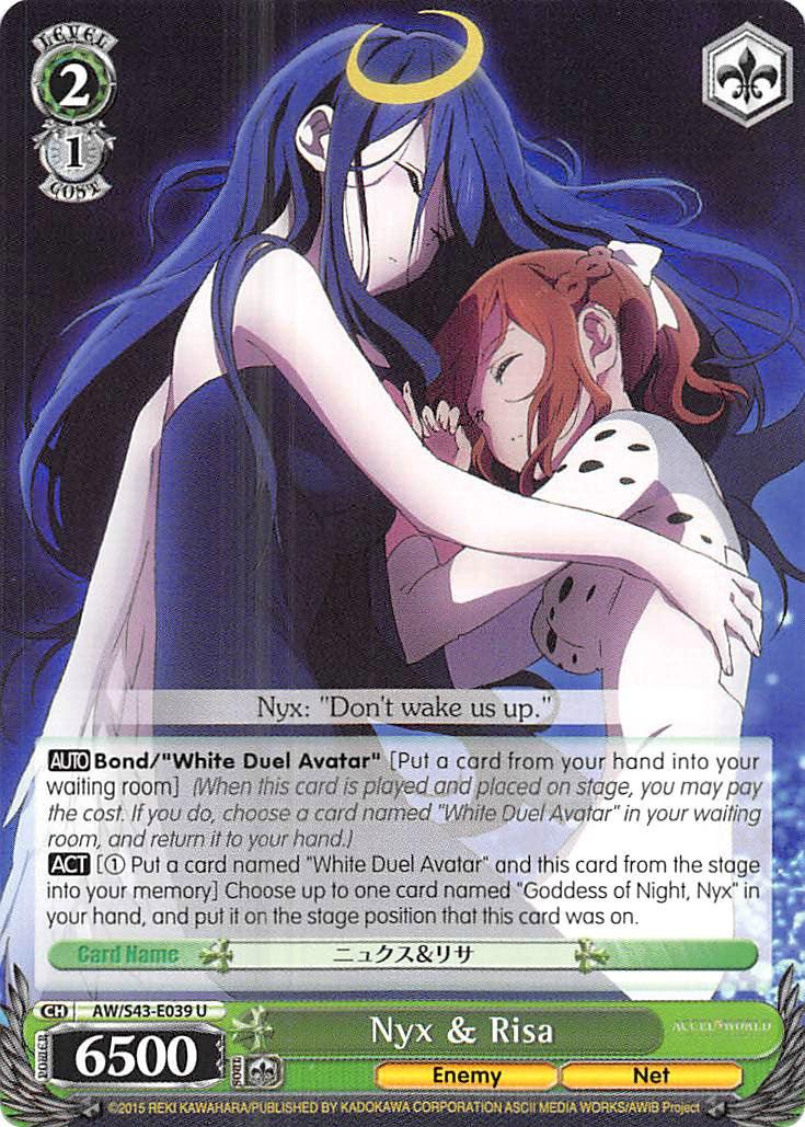Nyx & Risa (AW/S43-E039	U) [Accel World -Infinite Burst-] - POKÉ JEUX