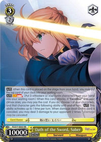 Oath of the Sword, Saber (FS/S77-E003 RR) [Fate/Stay Night [Heaven's Feel] Vol.2] - POKÉ JEUX