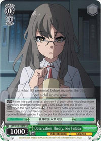 Observation Theory, Rio Futaba (SBY/W64-E027S SR) [Rascal Does Not Dream of Bunny Girl Senpai] - POKÉ JEUX
