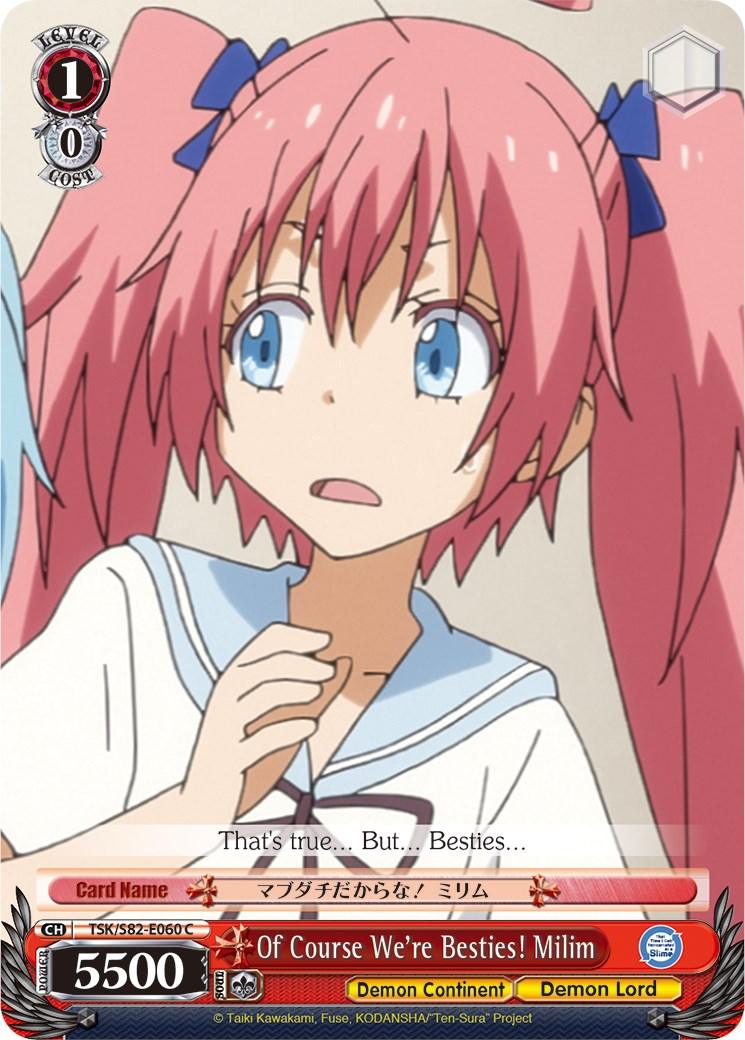 Of Course We're Besties! Milim (TSK/S82-E060 C) [That Time I Got Reincarnated as a Slime Vol.2] - POKÉ JEUX