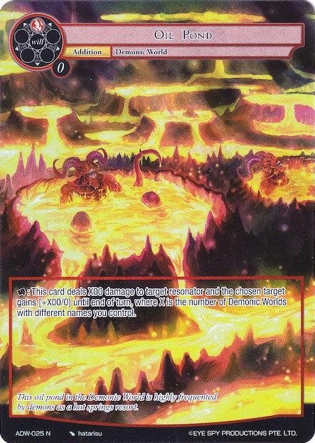 Oil Pond (Full Art) (ADW-025) [Assault into the Demonic World] - POKÉ JEUX