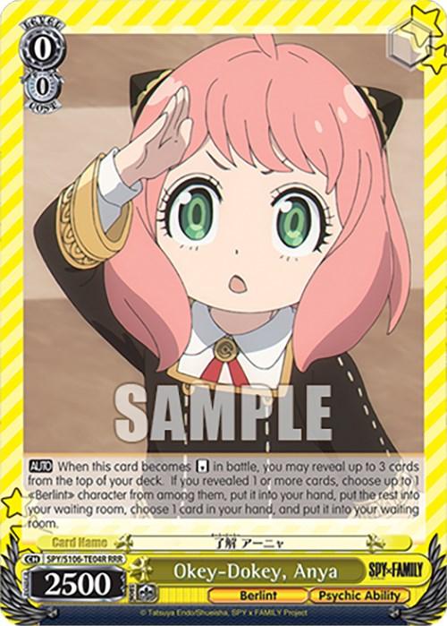 Okey-Dokey, Anya (SPY/S106-TE04R RRR) [SPY x FAMILY] - POKÉ JEUX