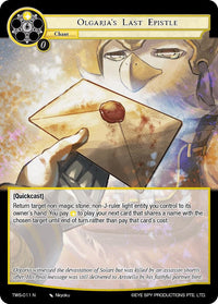 Olgaria's Last Epistle (TWS-011 N) [The War of the Suns] - POKÉ JEUX