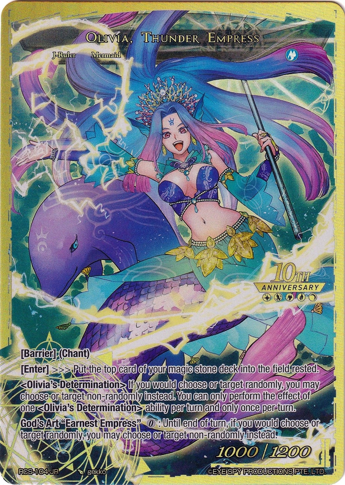 Olivia, Thunder Empress (RCS-104 JR) [10th Anniversary: Ruler Collection Set] - POKÉ JEUX