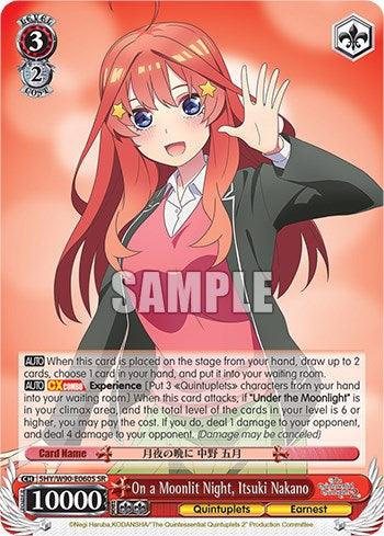 On a Moonlit Night, Itsuki Nakano (5HY/W90-E060S SR) [The Quintessential Quintuplets 2] - POKÉ JEUX