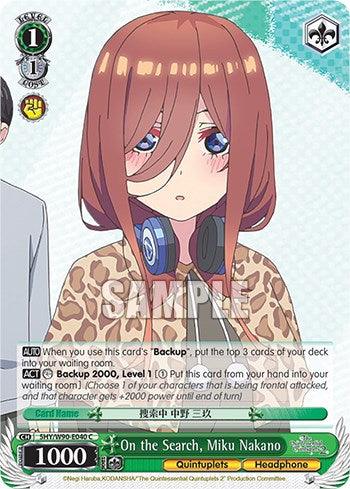 On the Search, Miku Nakano (5HY/W90-E040 C) [The Quintessential Quintuplets 2] - POKÉ JEUX