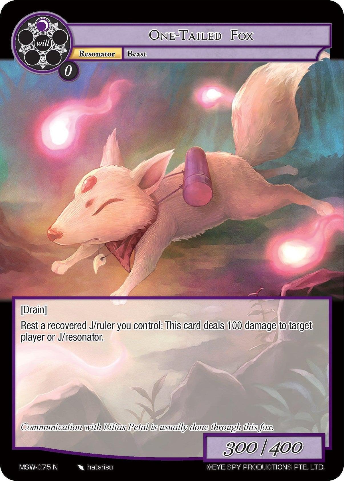 One-Tailed Fox (MSW-075) [The Magic Stone War - Zero] - POKÉ JEUX