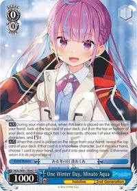 One Winter Day, Minato Aqua (HOL/W91-TE047 TD) [hololive production] - POKÉ JEUX
