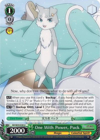 One With Power, Puck (RZ/SE35-E20 U) (Parallel Foil) [Re:ZERO: The Frozen Bond] - POKÉ JEUX