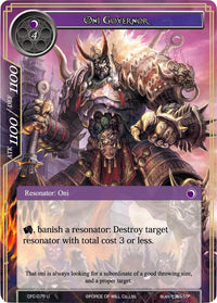 Oni Governor (CFC-075) [Curse of the Frozen Casket] - POKÉ JEUX